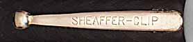 SHEAFFER-CLIP clip imprint SHEAFFER-CLIP clip imprint