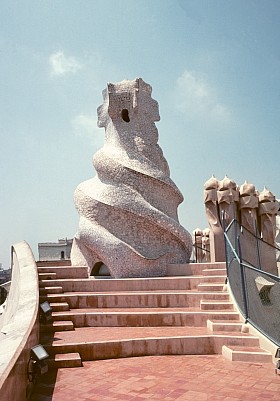 The chimney's of the Casa Mila