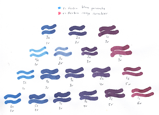 Waterman Ink Color Chart