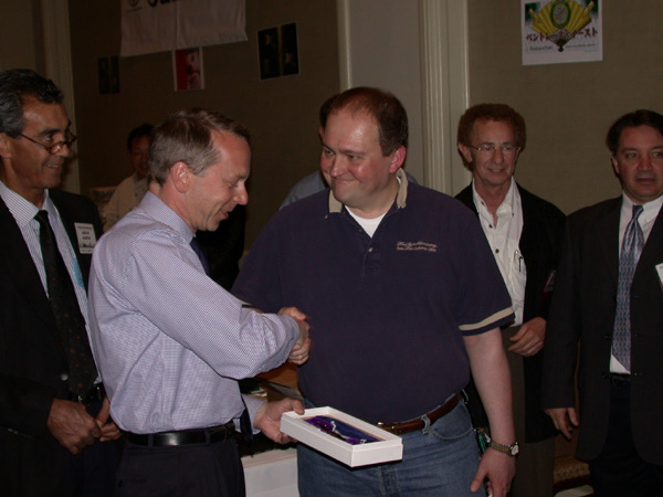 The British Consul General, Dick Egolf and Don Yendle on right.