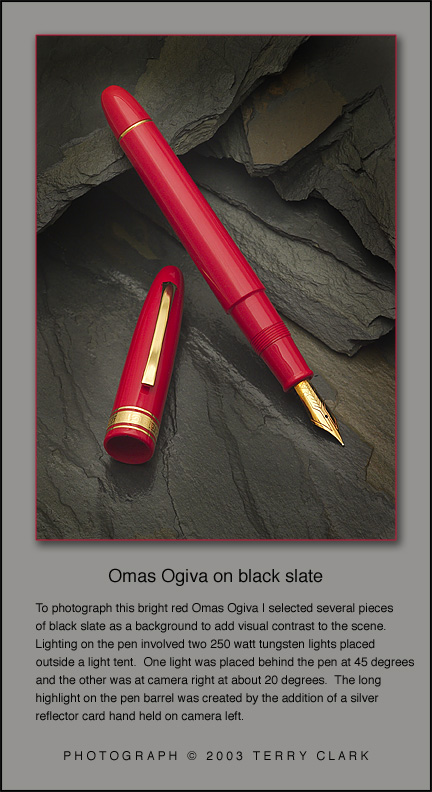 Omas Ogiva on black slate